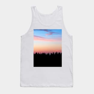 Cotton Candy Forest Sunset Tank Top